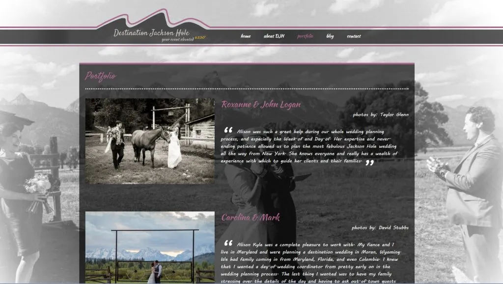 Interior Web Page Design