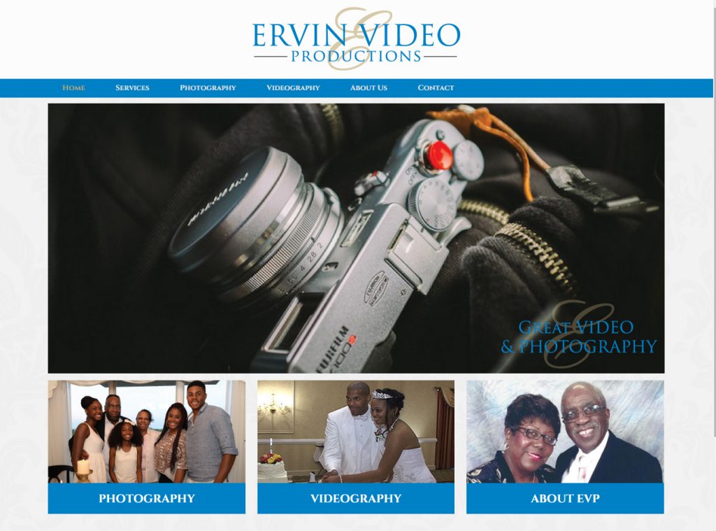 Ervin-Video-Productions-Home-Page