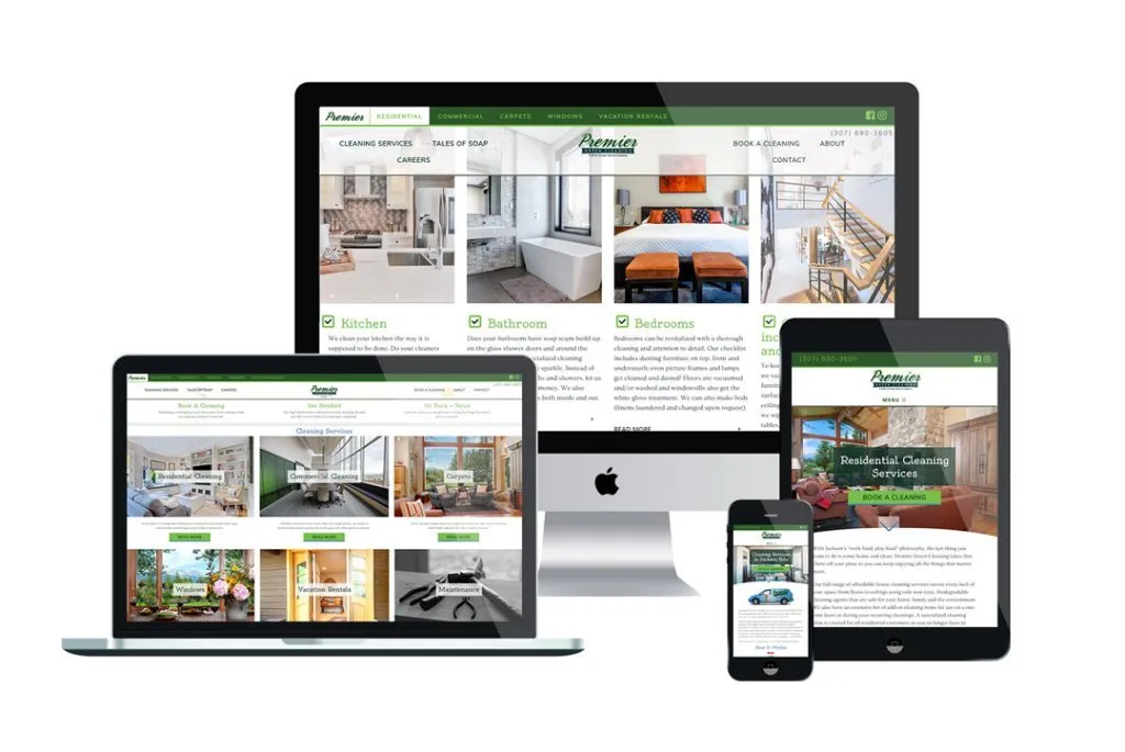 Premier Green Cleaning Website Portfolio image