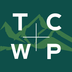 Dark green TCWP logo