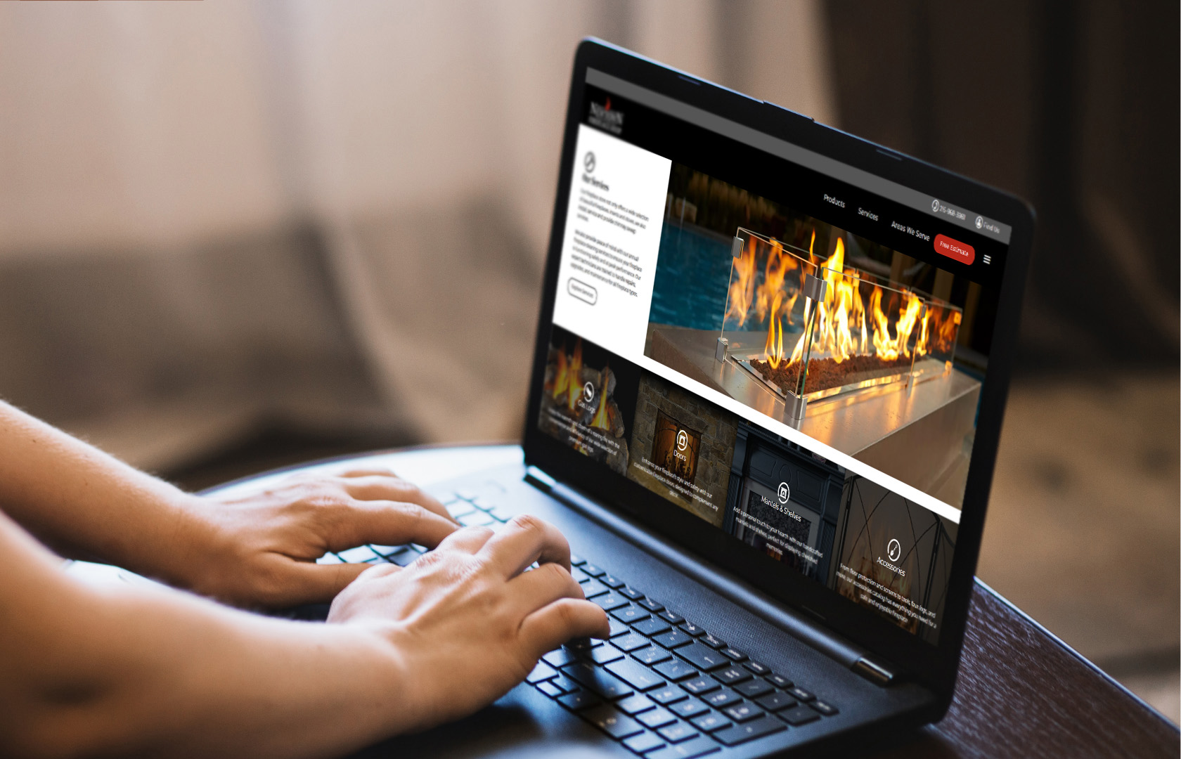 digital marketing services for fireplace shop