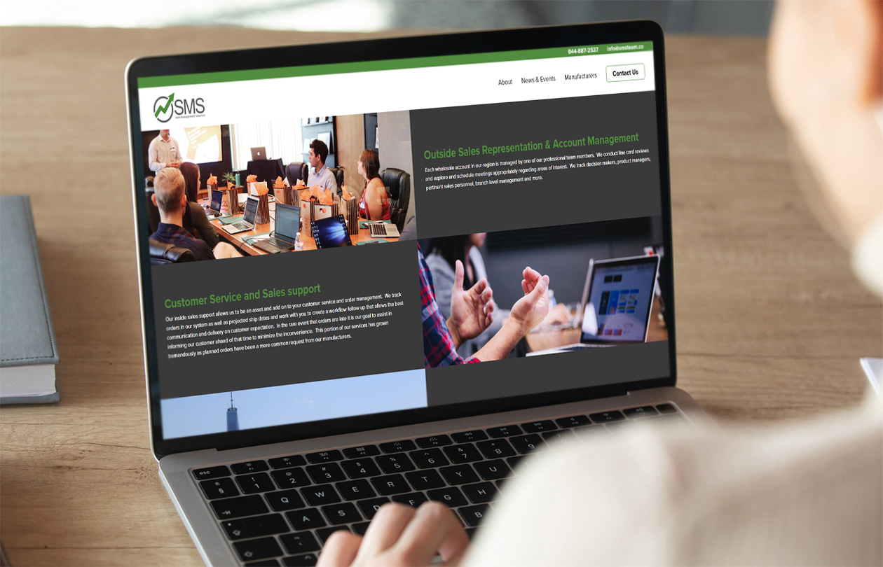 plumbing website design for Sales Management Solutions