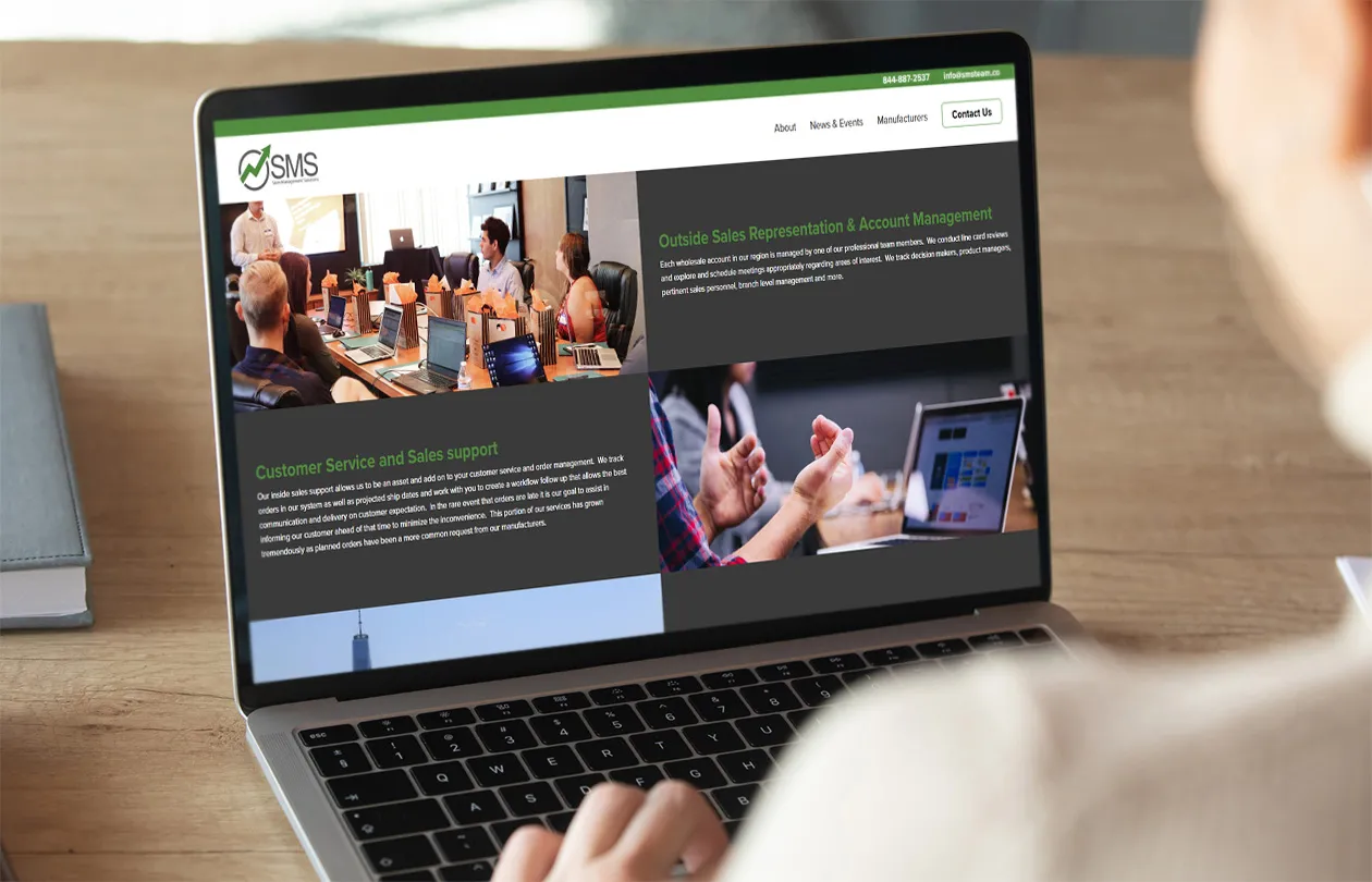 plumbing website design for Sales Management Solutions