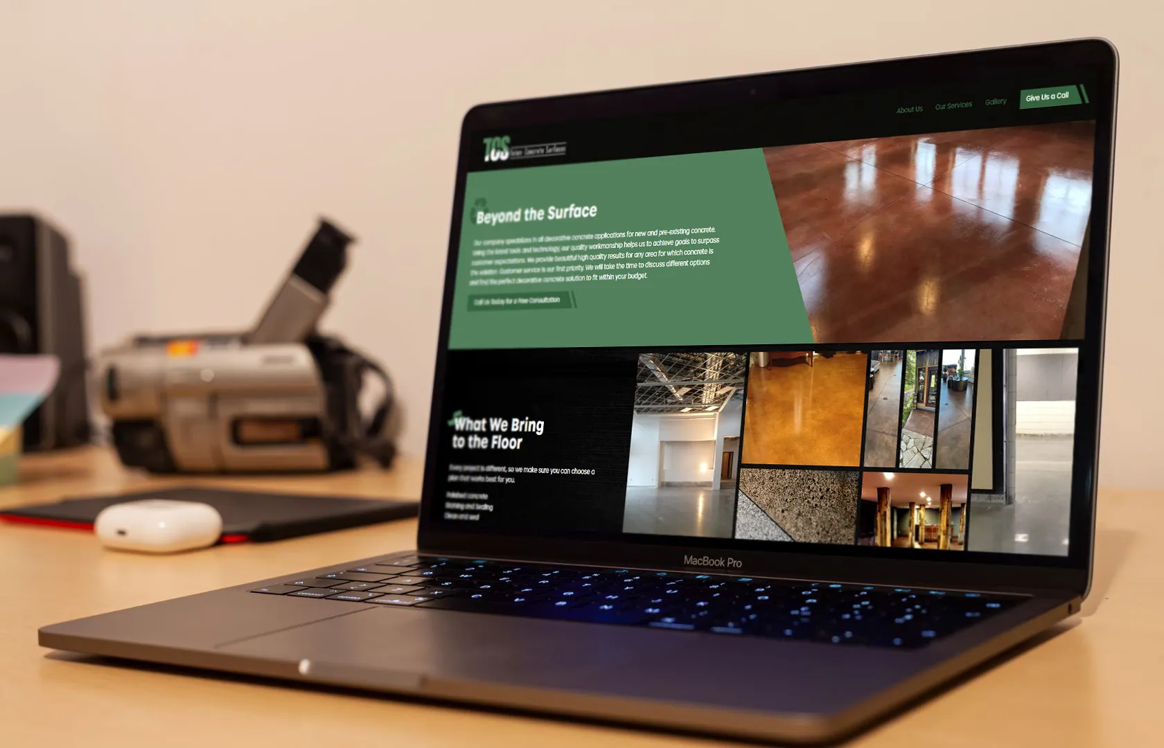 web design in Jackson for Teton Concrete Services