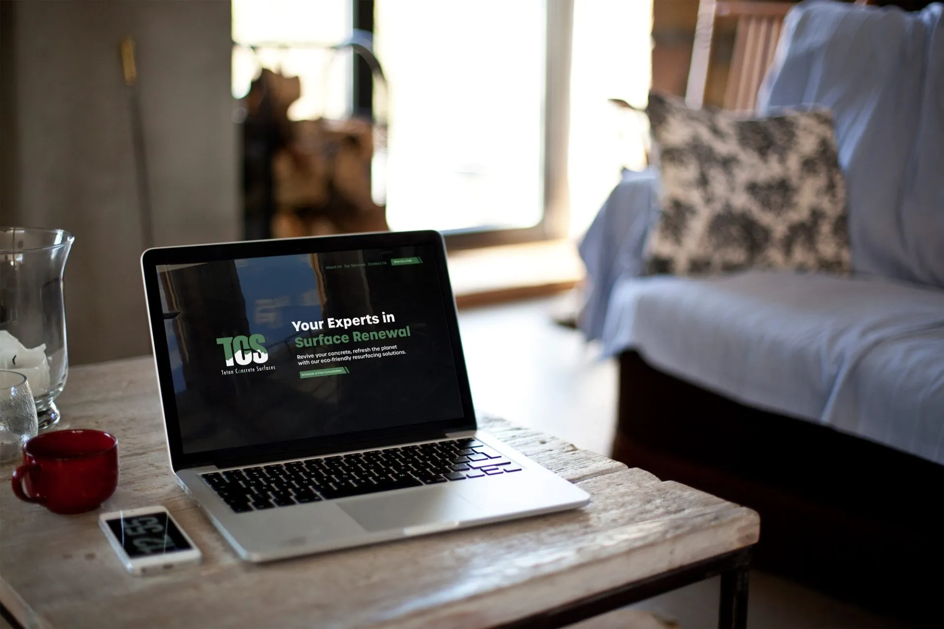 web design in Jackson for concrete services