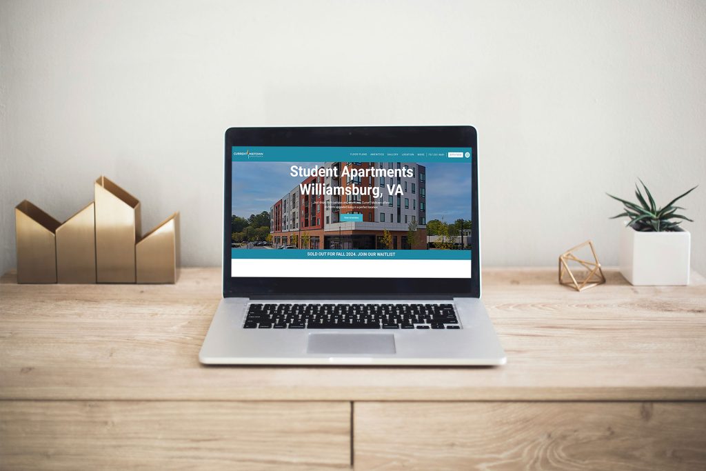 Student apartment website web design