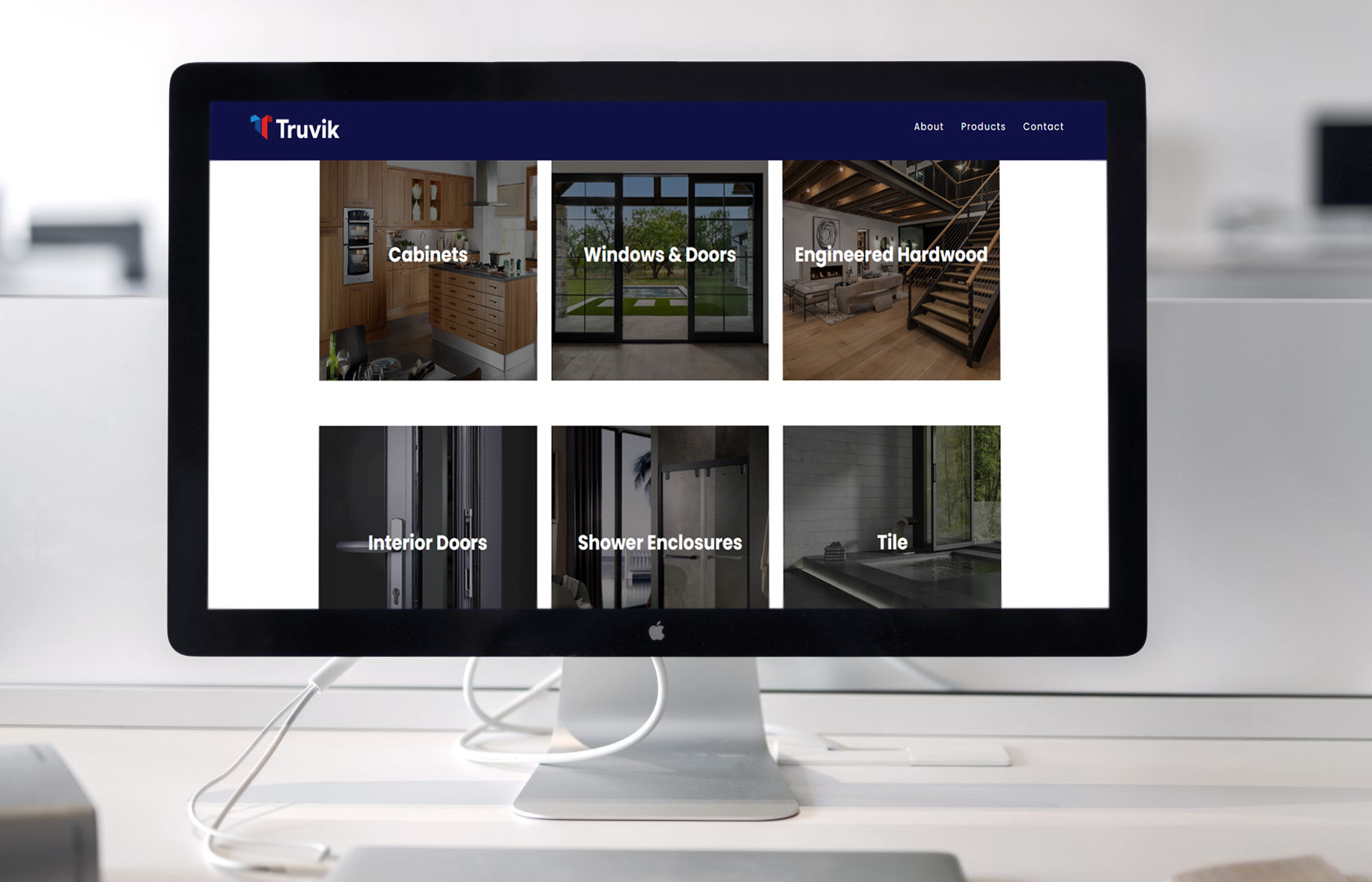 general contractor web design on desktop