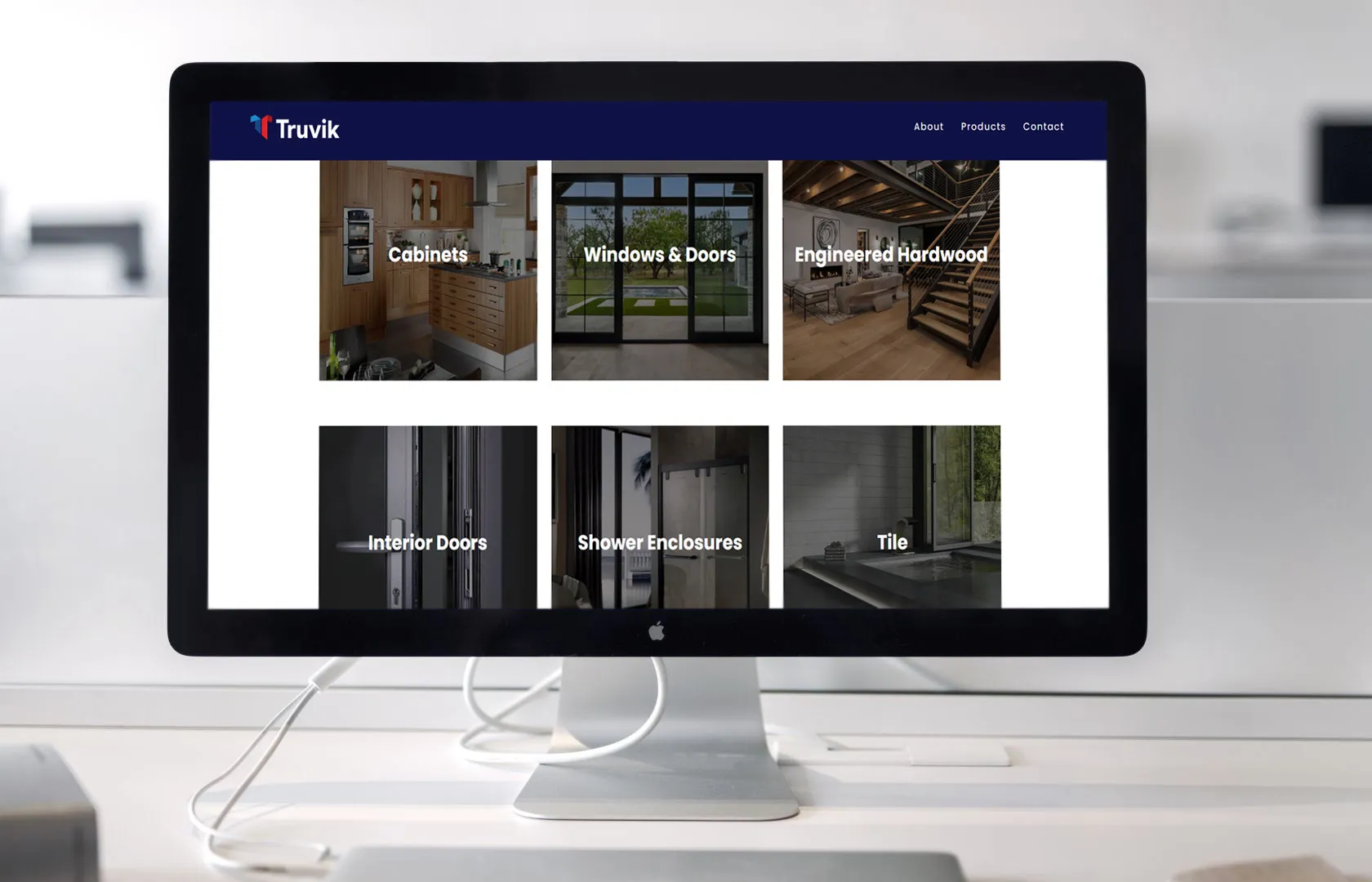 general contractor web design on desktop