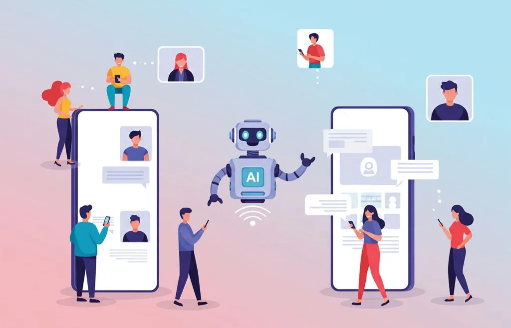 AI smartphone graphic
