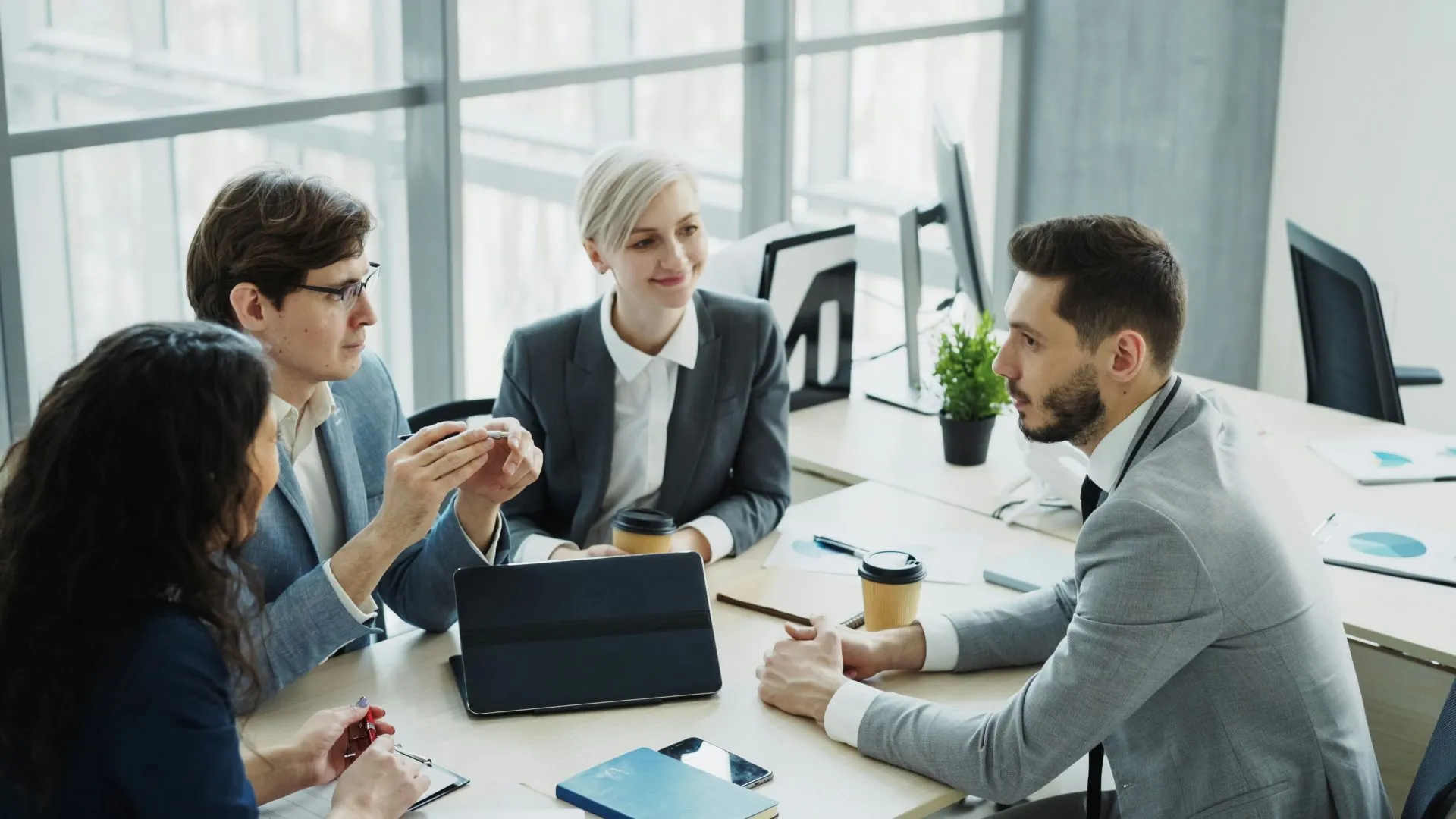 Web host provider meeting clients