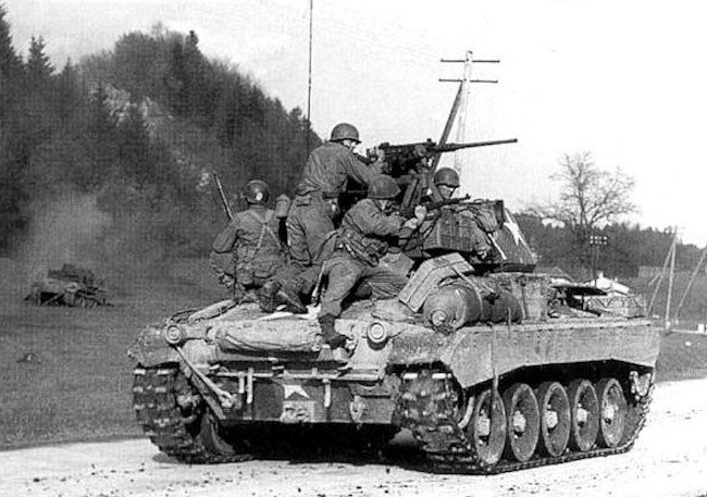 soldiers on M41 bulldog