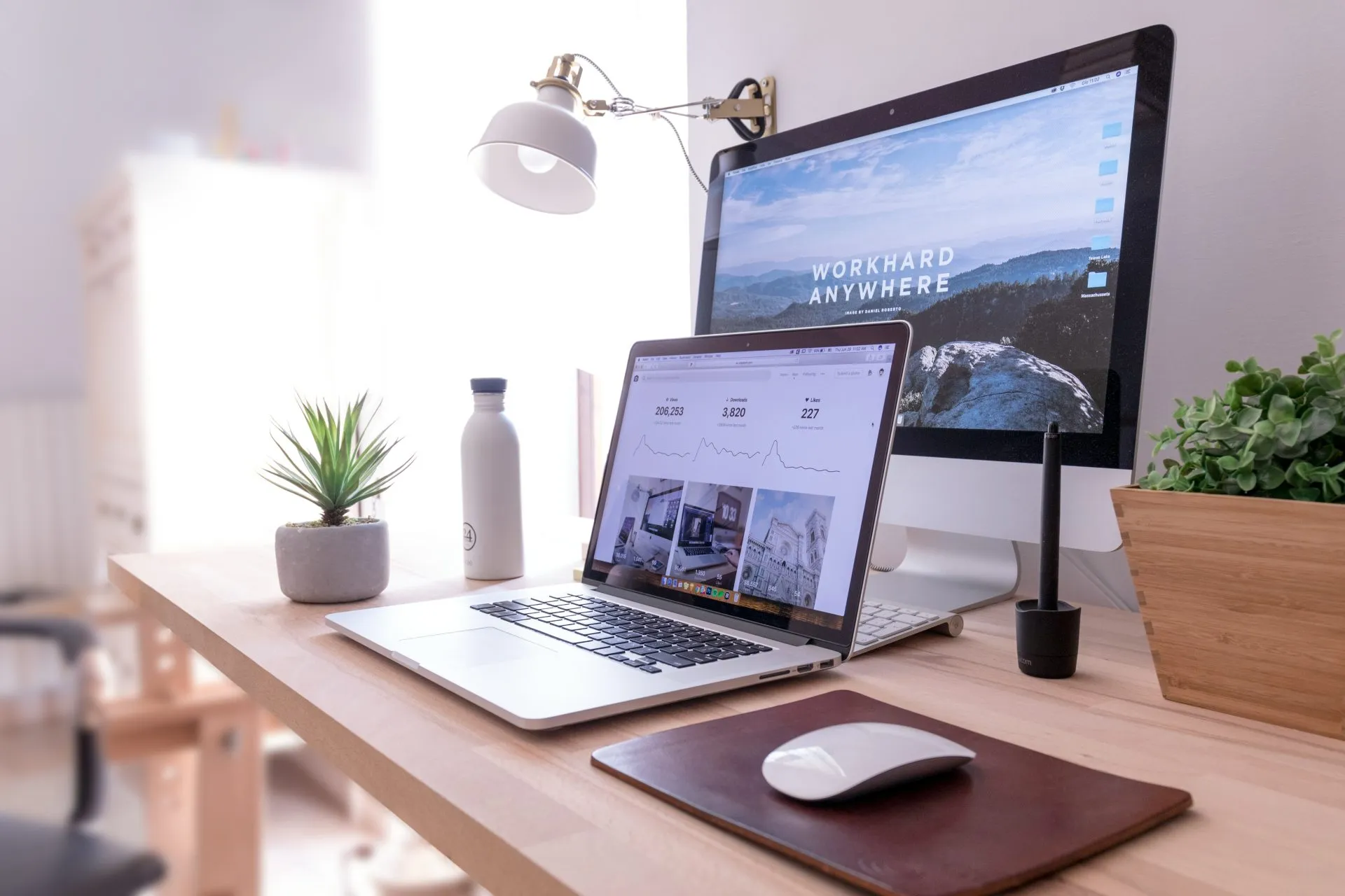 website on laptop and desktop