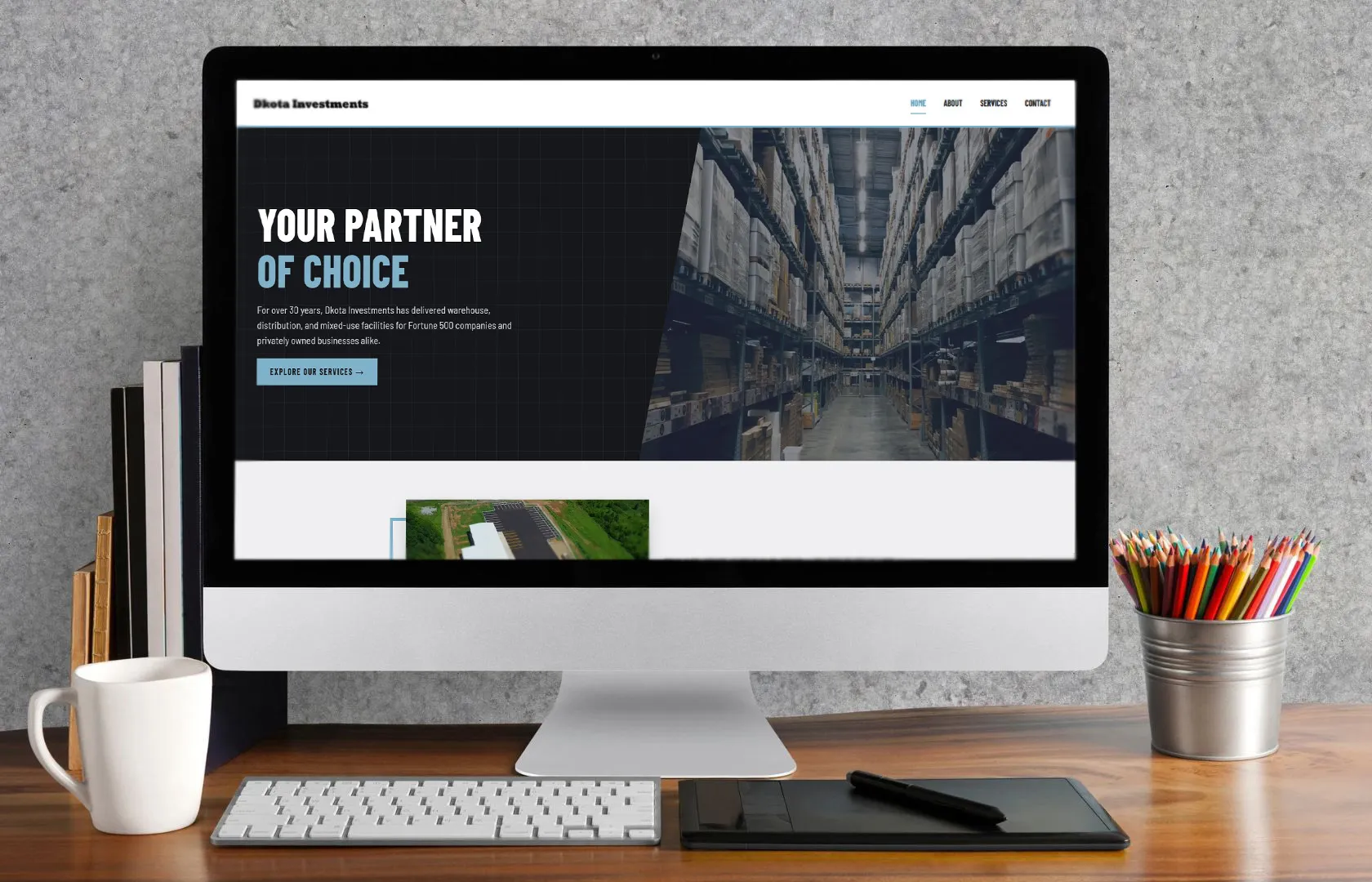 commercial builder website design