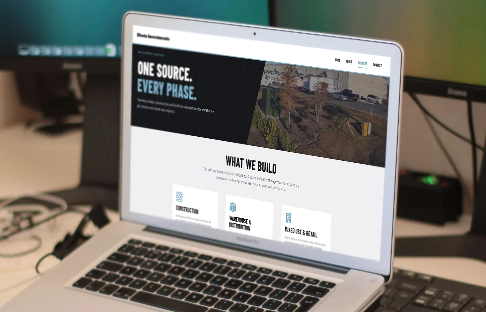 commercial builder website design